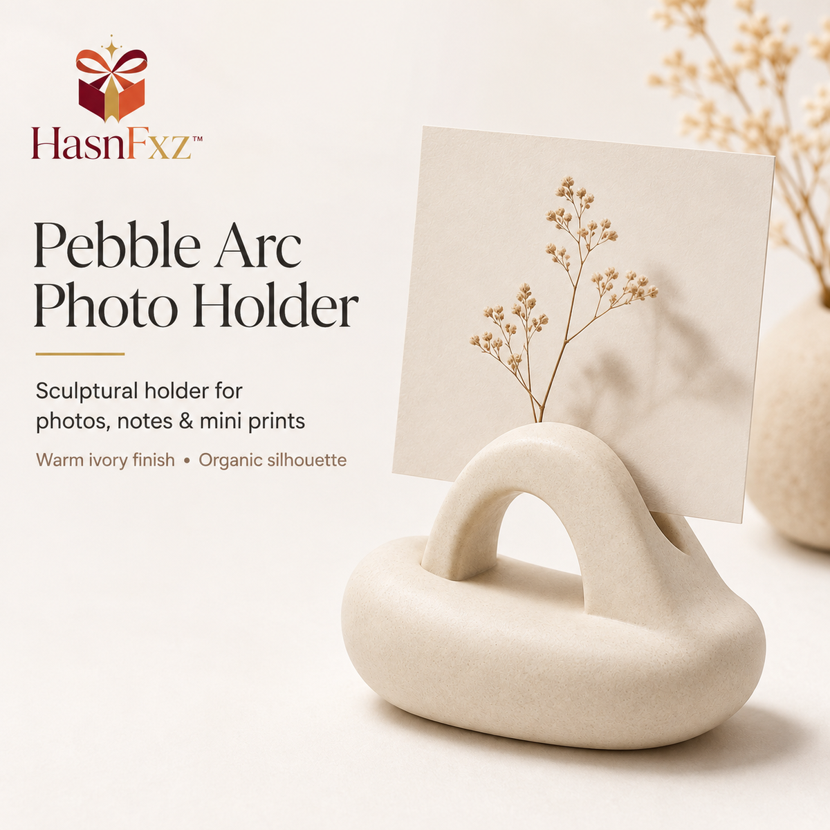 HasnFxz™ Pebble Arc Photo Holder