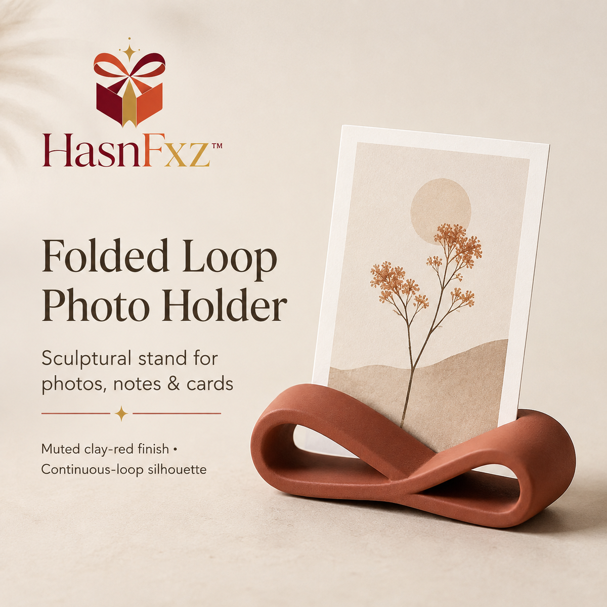 HasnFxz™ Folded Loop Photo Holder