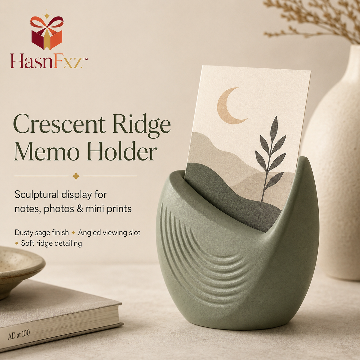 HasnFxz™ Crescent Ridge Memo Holder