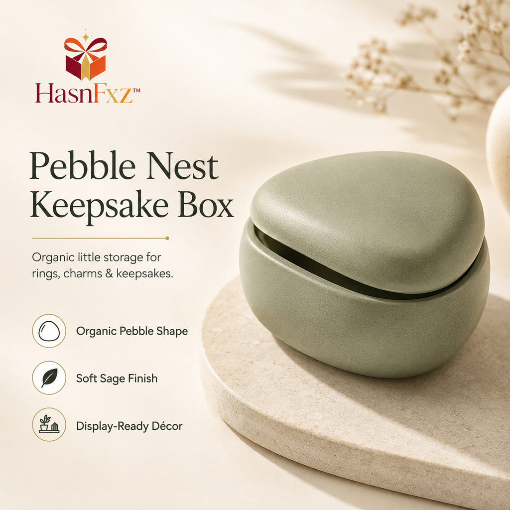 HasnFxz™ Pebble Nest Keepsake Box