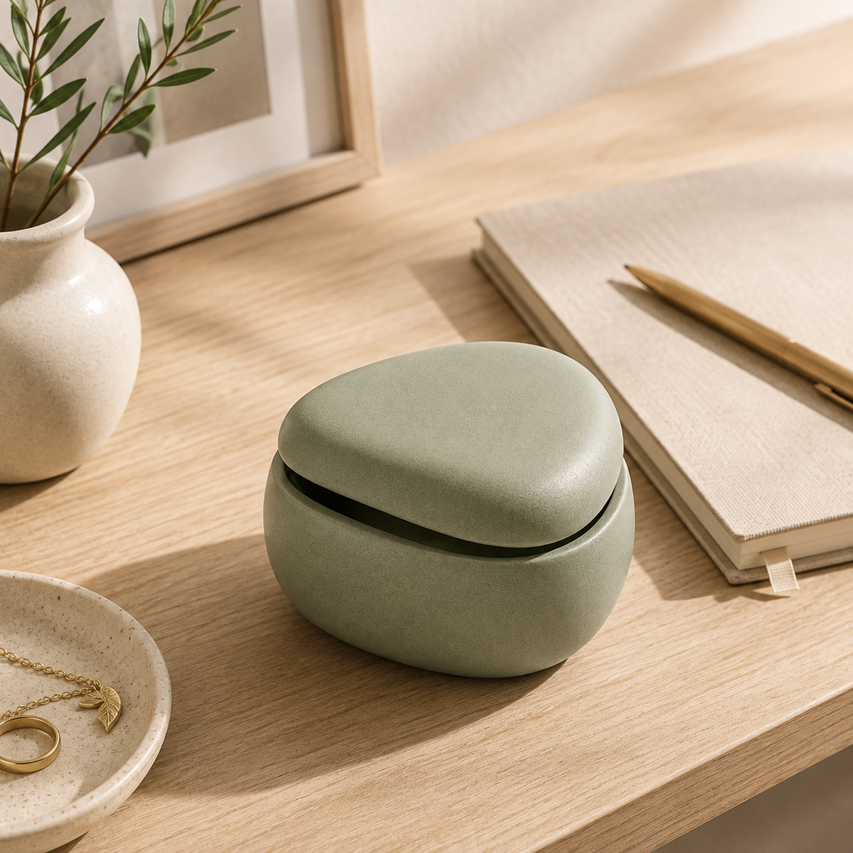HasnFxz™ Pebble Nest Keepsake Box