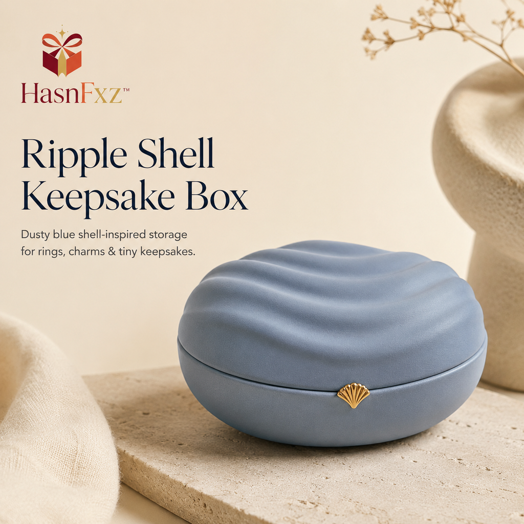 HasnFxz™ Ripple Shell Keepsake Box