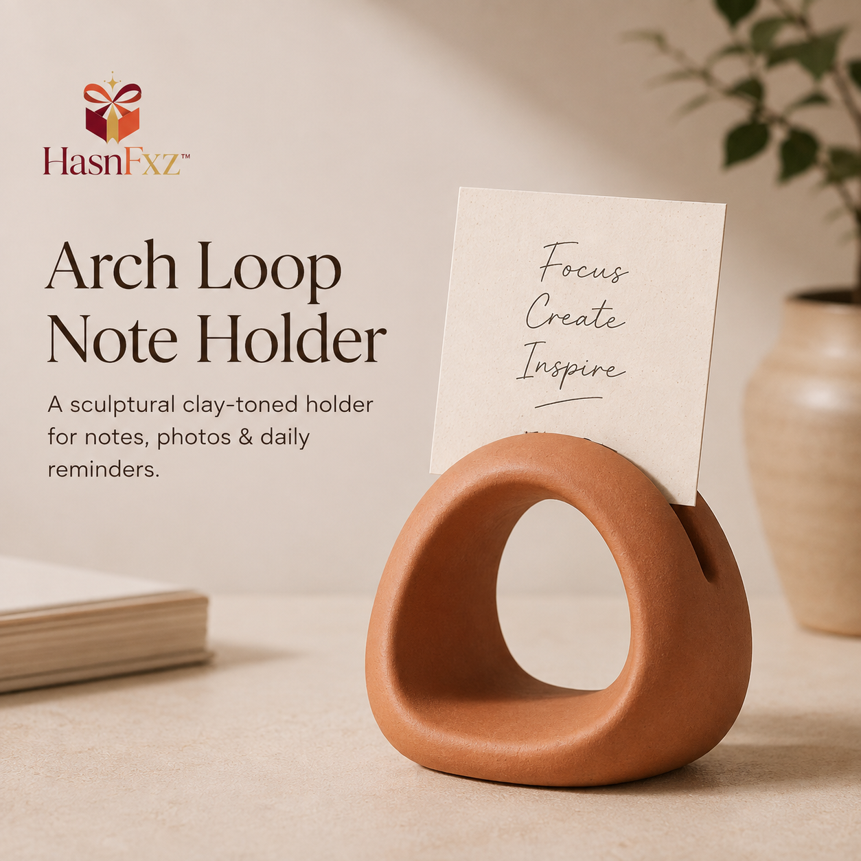 HasnFxz™ Arch Loop Note Holder